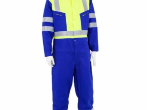 Yellow and Royal Blue FR Hi Vis Overall