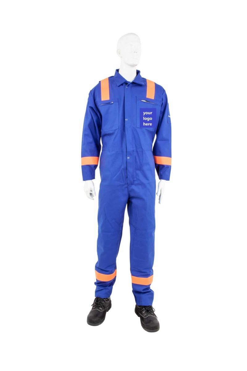 Royal Megatec Orange Hi Vis Tape Overall
