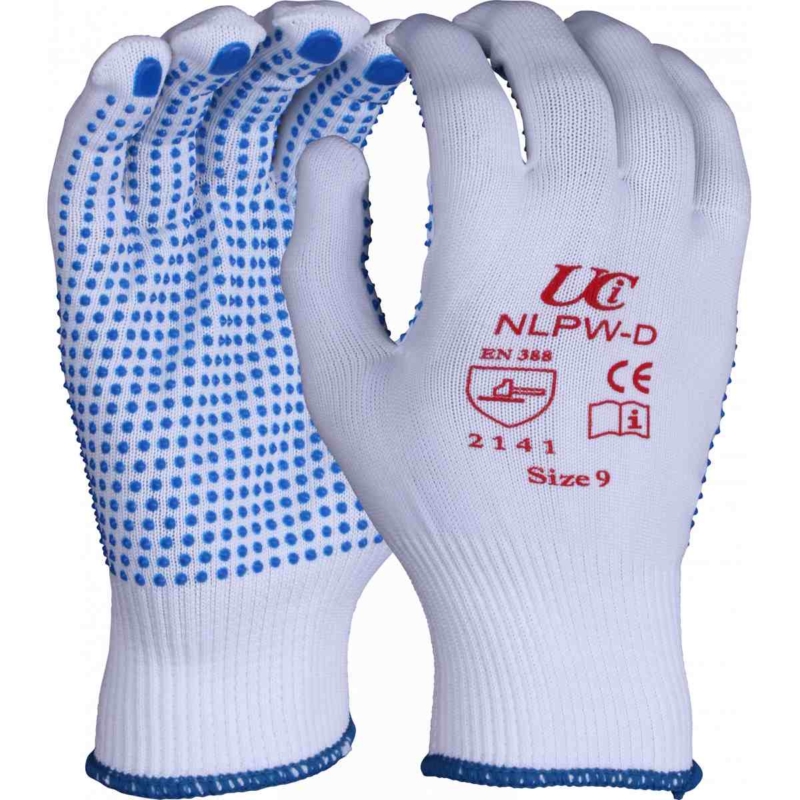 NLPW-D White Dotted Gloves