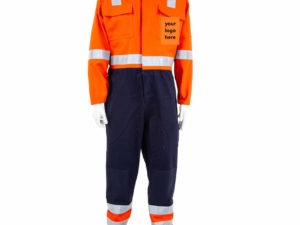 Navy/Orange or Grey/Orange Flame Retardant Hi Vis Overalls