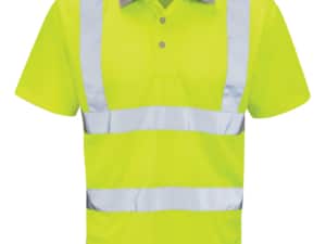 Hi Vis Short Sleeve Polo Shirt Yellow