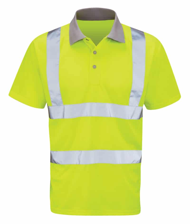 Hi Vis Short Sleeve Polo Shirt Yellow