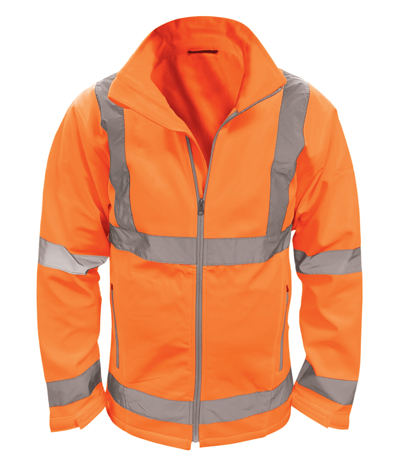 Hi Vis Class 3 Soft Shell Jacket Orange