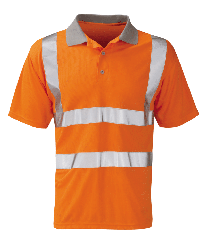 Hi Vis Short Sleeve Polo Shirt Orange