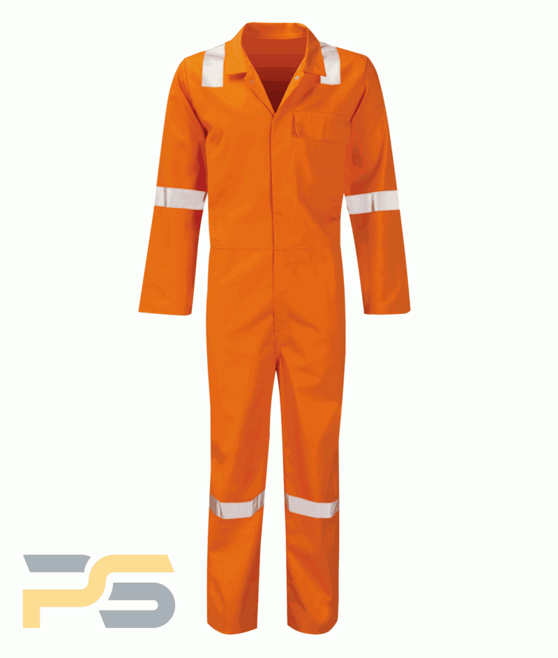 FR Cotton Overall with Nordic Hi Vis Tape - various colours - Image 2