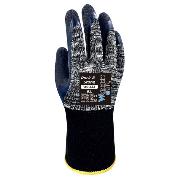 Wondergrip WG-333 Rock & Stone Palm Coated Latex Glove