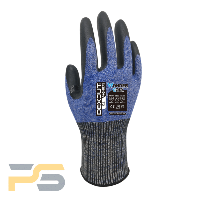 Wondergrip WG-1875 Dexcut Nitrile Palm Coated Glove