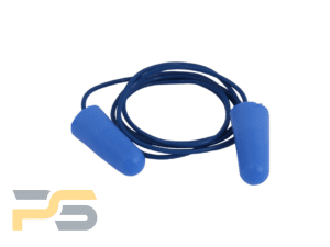 7 SNR PU Corded Detectable Blue Foam Earplugs