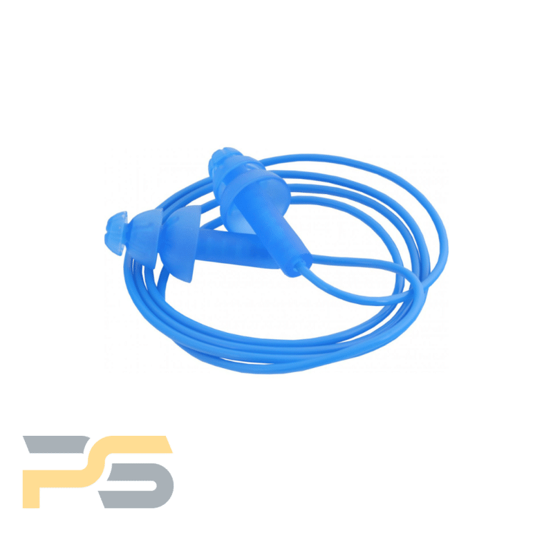 Corded and detectable 30 SNR Earplugs - 100 pairs
