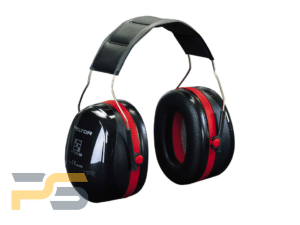 3M Peltor Optime 3 ear defenders on white background