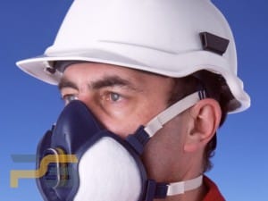 3M 4279 Half Mask Respirator showcasing integrated cartridge and filters