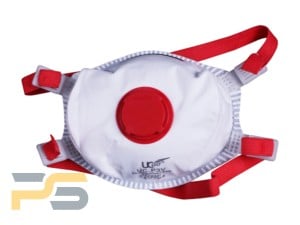 Cupped Disposable FFP3 Mask Valved Box 10 UC-P3V