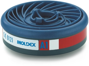 Close-up of Moldex 9100 A1 filter