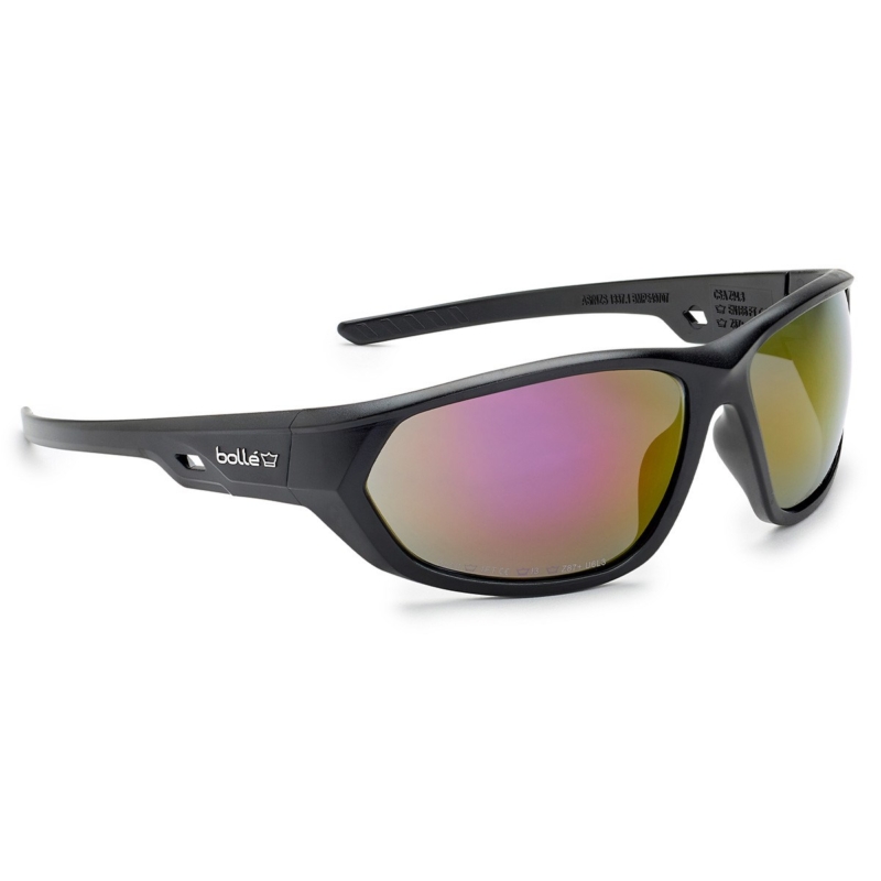 Bolle Komet Fire Flash Safety Sunglasses with red flash tinted lenses