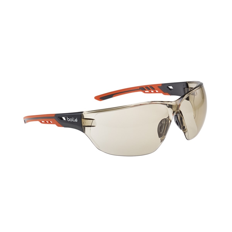 Bolle Ness+ CSP Platinum Safety Glasses with CSP PC lens and Platinum coating