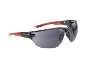 Bolle Ness+ Smoke Safety Glasses with Platinum Coating