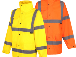 Yellow Waterproof Breathable Hi Vis Jacket