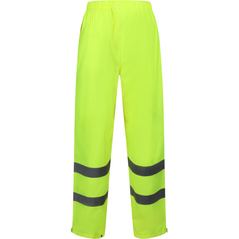 Yellow Waterproof Hi Vis Over Trousers Breathable - Image 3
