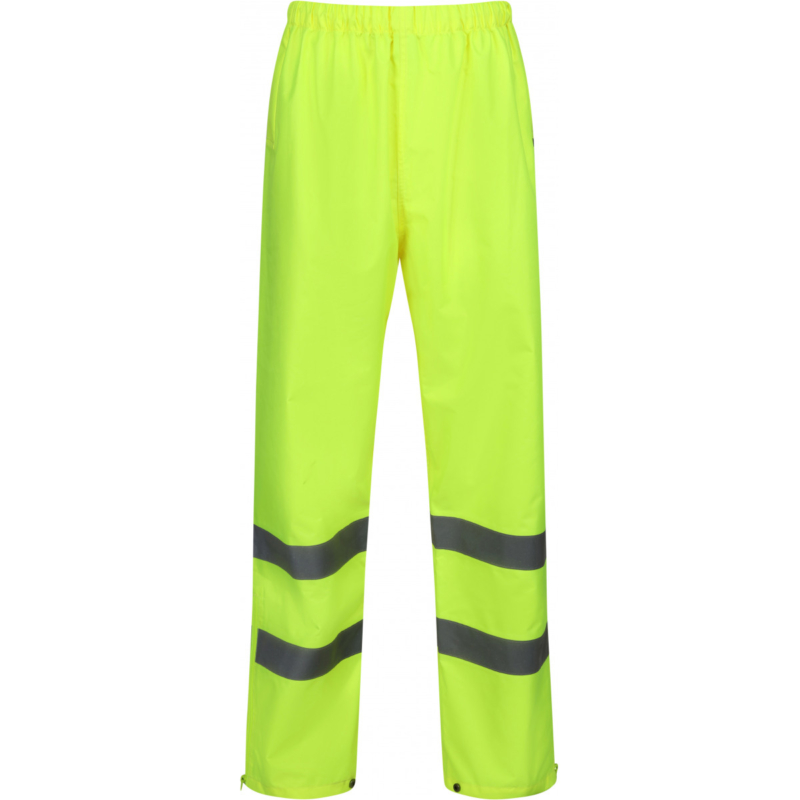 Orange Waterproof Hi Vis Over Trousers Breathable RIS-3279