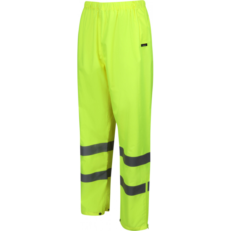 Yellow Waterproof Hi Vis Over Trousers Breathable - Image 2