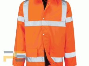 Orange Hi Vis 3/4 length Traffic Jacket RIS-3279