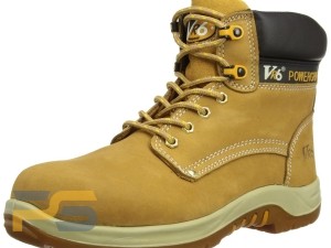 V12 Puma, Nubuck Derby Safety Boot - Honey -UK Size 12