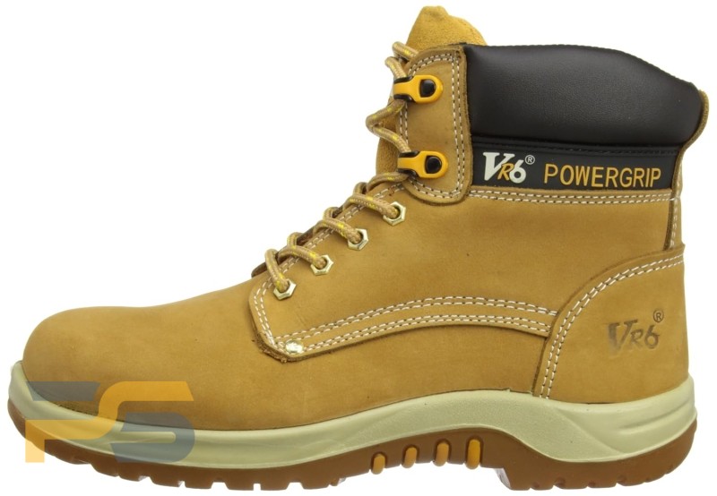 V12 Puma, Nubuck Derby Safety Boot - Honey -UK Size 6 - Image 3
