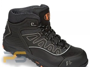 V12 Aztec Metal Free Safety Boots V8438 Black/Silver - Size 6