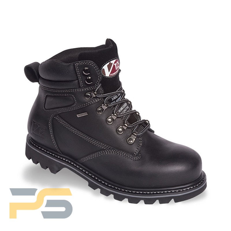 Vtech Arizona V12 Black Waterproof Safety Boot - Size 12